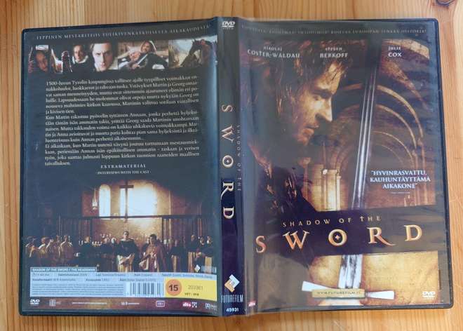 Shadow of the Sword DVD suomitekstit