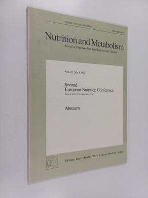 Nutrition and metabolism vol. 20 no. 3