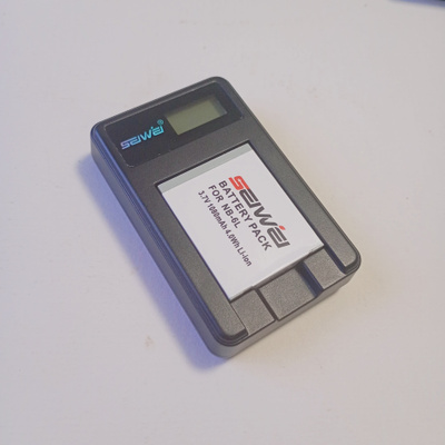 Canon NB-6L akku + USB-LCD-laturi