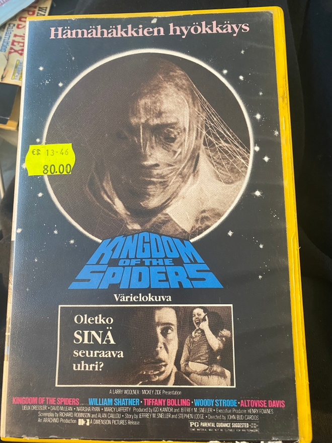 Hämähäkkien hyökkäys (Kingdom of Spiders, 1977) VHS