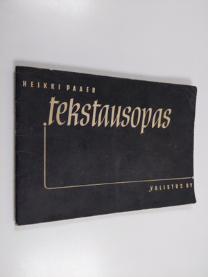 Heikki Paaer : Tekstausopas