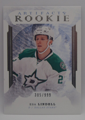 2016-17 Artifacts Rookies Esa Lindell /999