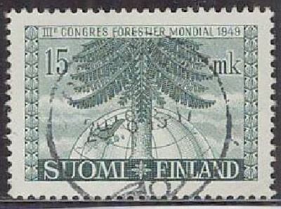 1949 metsäkongressi 15mk kaunis