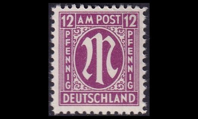 Bizone 23 ** Saksalainen paino 12 Pf (1945)