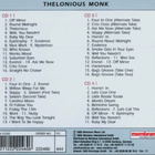THELONIUS MONK: Four In One * 4 xCD * GER 2005 - pikkukuva 2