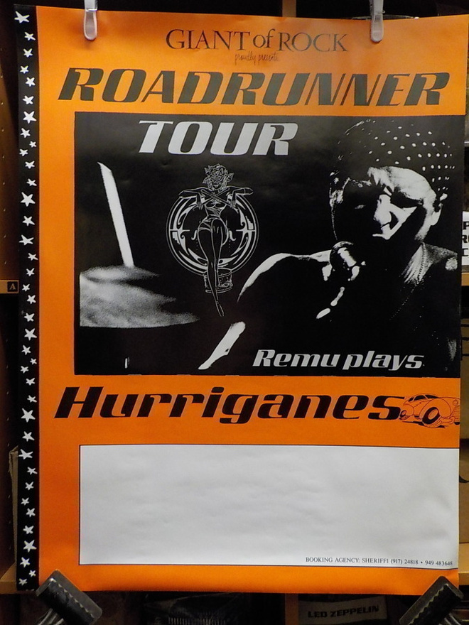 REMU PLAYS HURRIGANES - ROADRUNNER TOUR KEIKKAJULISTE +