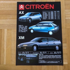 Esite Citroen mallisto 1990: AX, BX, XM - pikkukuva 1