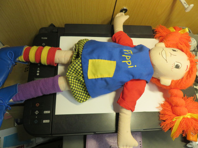 Peppi Pitkätossu nukke - Pippi Långstrump