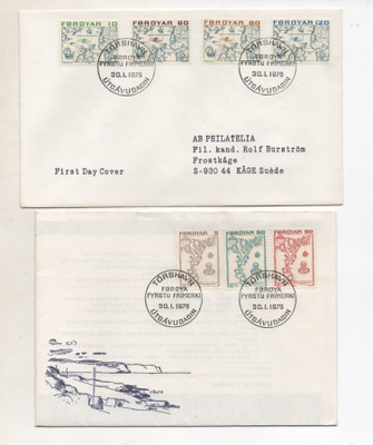 FÄRSAARET 1975 kaksi  FDC