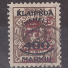Saksa reich Memel Mi 232 leimattuna - pikkukuva 1