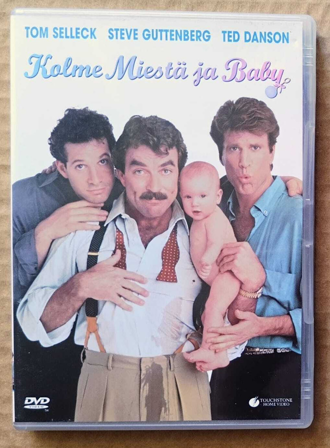 KOLME MIESTÄ JA BABY – MINT! - Suomalainen DVD 1987 / 2004