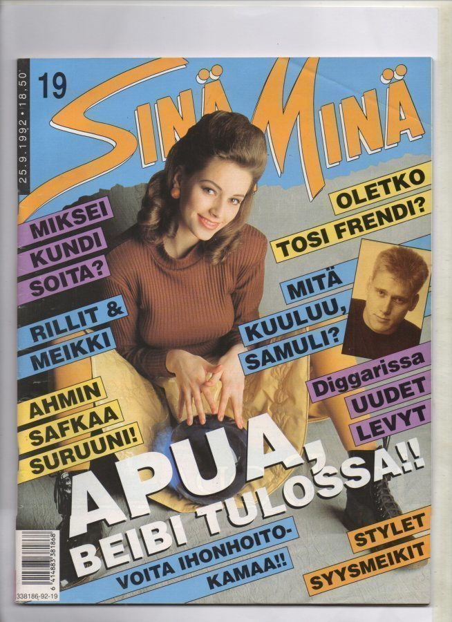 Sinä Minä n:o 19 1992 Mitä kuuluu Samuli Edelman.