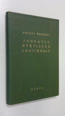 Anders Wedberg : Johdatus nykyiseen logiikkaan