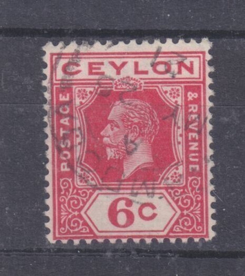 Ceylon  1911 6 cent merkki