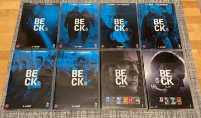 BECK KAUDET 1–8 / KOKO SARJA DVD:NÄ / 8 BOKSIA