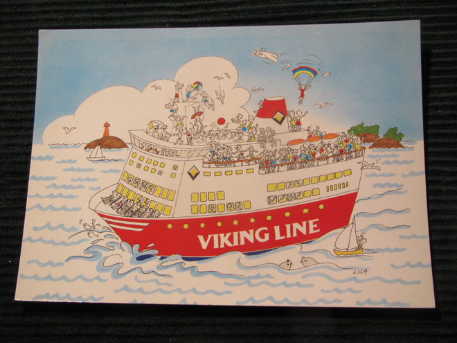 Viking Line . Laivapostikortti