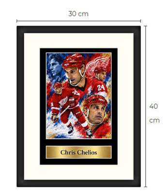 Uusi Chris Chelios art print Limited Edition 30 cm x 40 cm