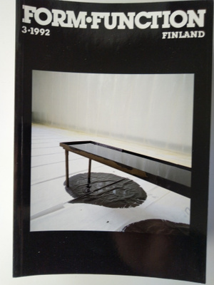 Form Function Finland 1992 vajaa vuosikerta 2 lehteä