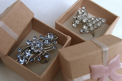 Vintage Strassisormukset (3 kpl)