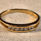 Timanttisormus, 14K, 17 mm, 1,7 g, ei kaiv. - pikkukuva 1