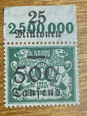 SAKSA DANZIG 1923 MERKKI**