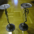 Kauniit rustiikkiset kynttilän jalat - pikkukuva 2