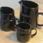 3 mustaa kannua (8, 12 ja 15 cm korkeat Kaj Franck ) - pikkukuva 1