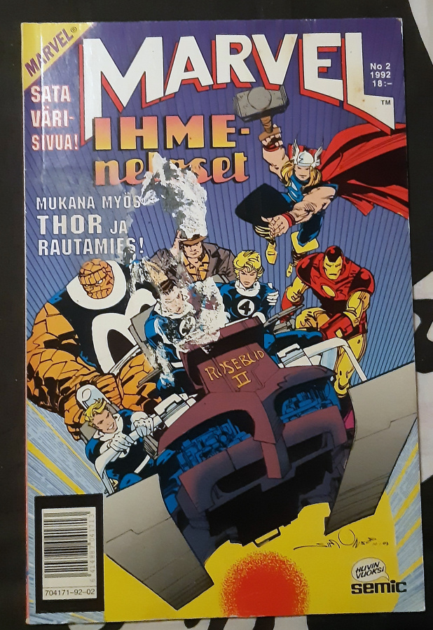 Marvel 2/1992 - Ihmeneloset - 100 sivua