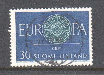 1960 30 mk europa cept kaunisleimaisena.