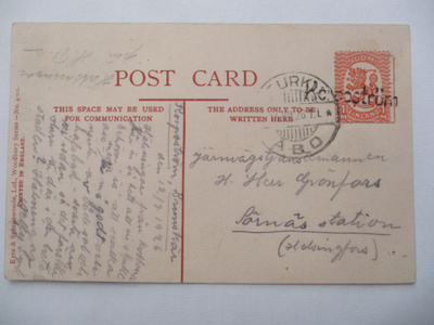 1926 Korpoström rivil + Turku kortti Sörnäisiin