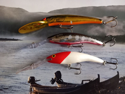 Isot syvännevaaput rapala ja bomber