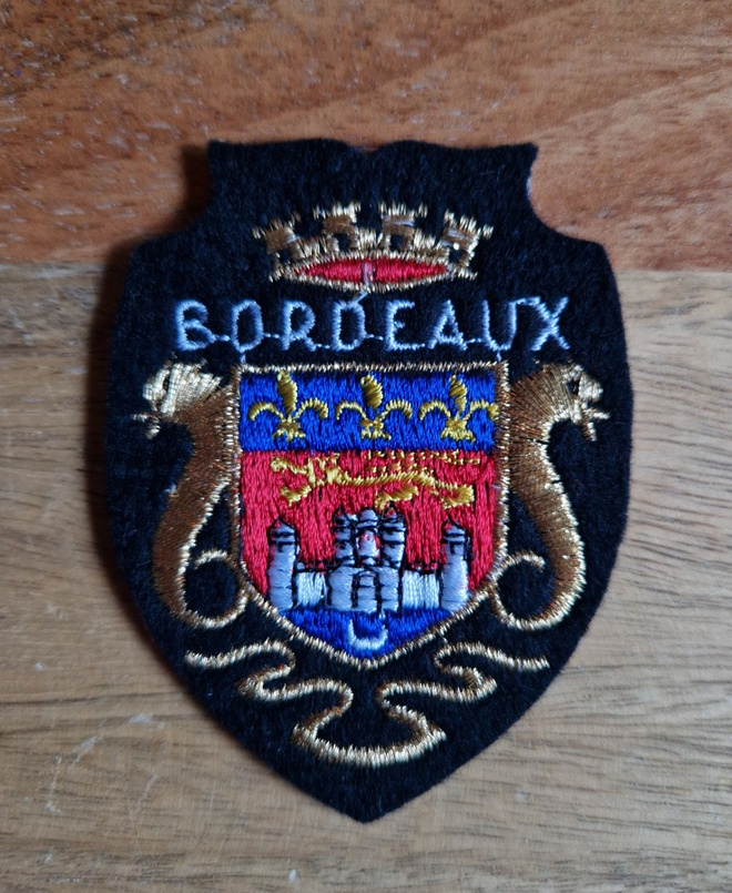 Bordeaux Ranska vintage kangasmerkki