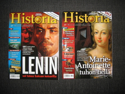 Tieteen kuvalehti HISTORIA lehdet 17/2013 ja 18/2013