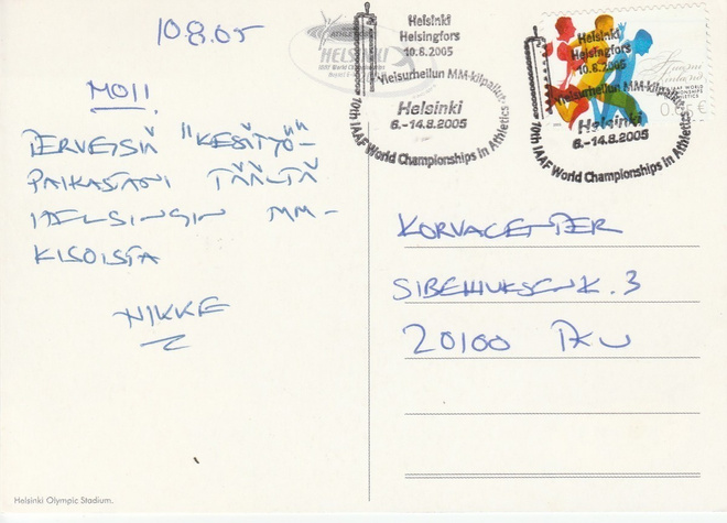 ERIKOISLEIMA , Yleisurheilun MM, Helsnki 10.8.2005