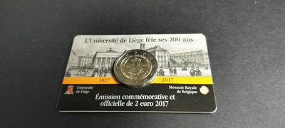 Belgia 2017, 2€ Coincard, Uni Liege