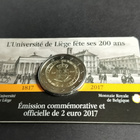 Belgia 2017, 2€ Coincard, Uni Liege - pikkukuva 1