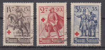 1940 Punainen Risti pyöröleimattu