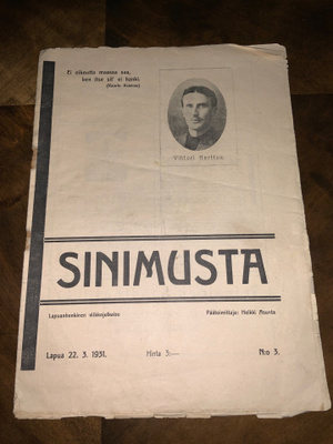 Lapuanliike,Sinimusta-lehti N:o 3 (22.3.1931)
