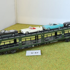 #U87 Märklin 4074 autojenkuljetusvaunu + 4 autoa - pikkukuva 1