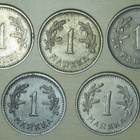 SUOMI 1 markka 5 kpl 1930 1936 1937 1939 1943 - pikkukuva 2