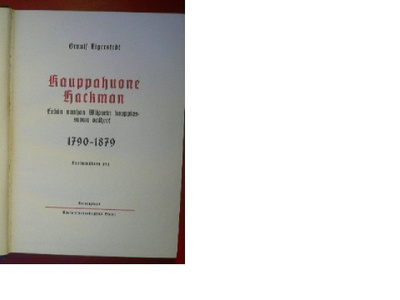 Örnulf Tigerstedt Kauppahuone Hackman 1940 1.p.
