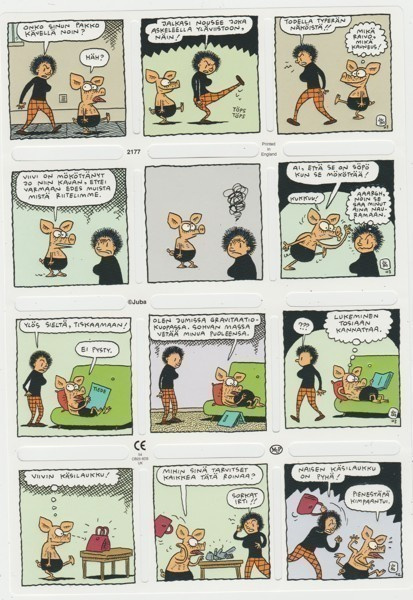 *MLP 2177, Viivi ja Wagner, sarjakuva-arkki  *