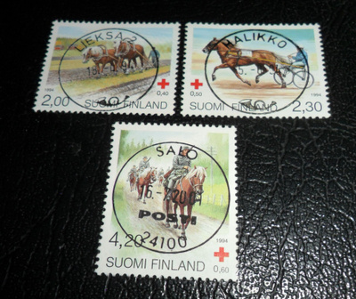 LAPE 1240-1242 PUNAINEN RISTI 1994 LOISTO LEIMATTUNA 3KPL