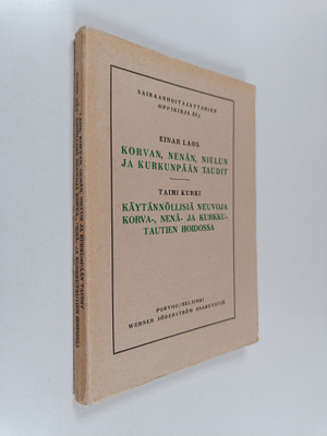 Einar Laos : Korvan, nenän, nielun ja kurkunpään taudit