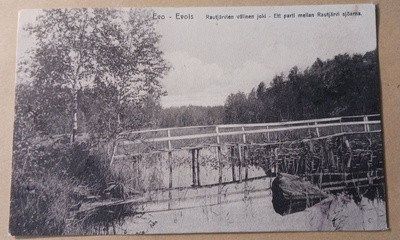 Evo, Rautjärvien välinen joki ja silta, mv pk, p. 1909