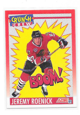 1991-92 Score Canadian Crunch Crew #309 Jeremy Roenick Chi