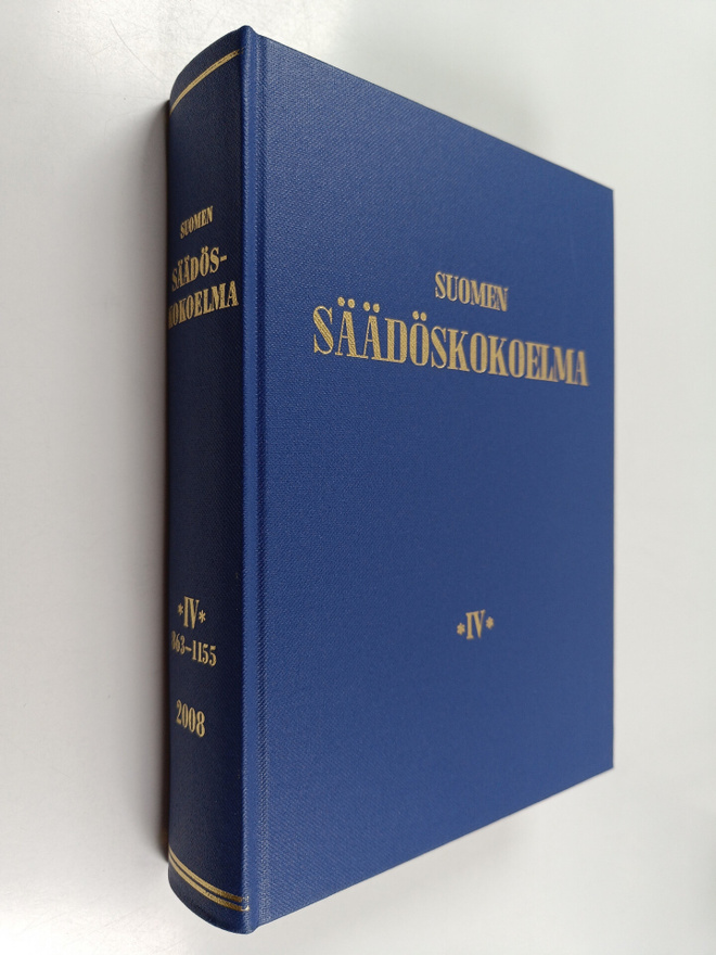 Suomen säädöskokoelma vuodelta 2008 4 : sisältää numerot ...