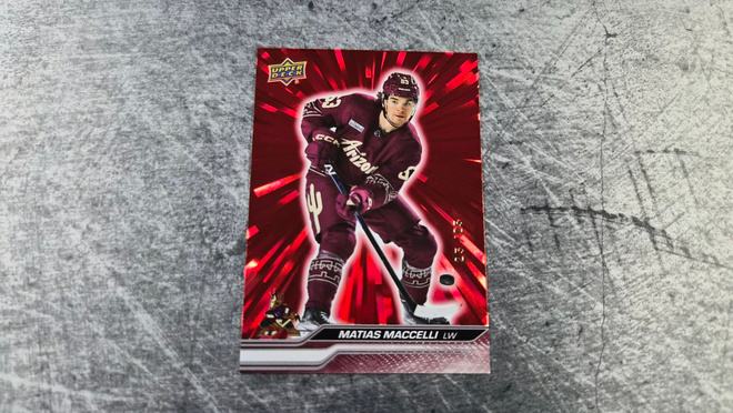 Matias Maccelli 2023-24 UD Outburst Red /25