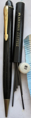 VANHA Mekaaninen Lyijykynä + Lyijykotelo Faber Castell
