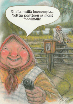 TERHO PELTONIEMI - EMÄNTÄ LAITTAA VIRTAA POSTILAATIKKOON